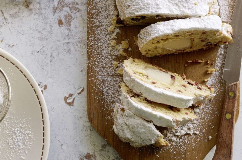 Christstollen aux canneberges