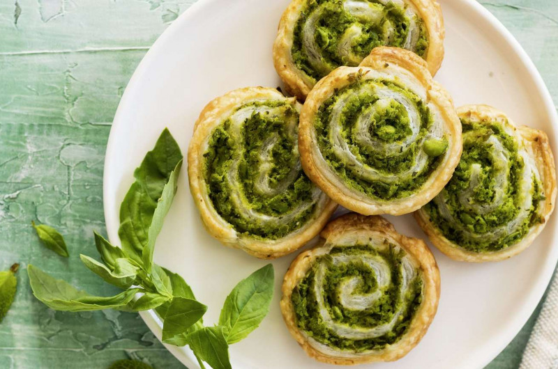 Escargots aux petits pois et aux fines herbes