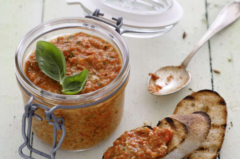 Pesto aux poivrons rouges