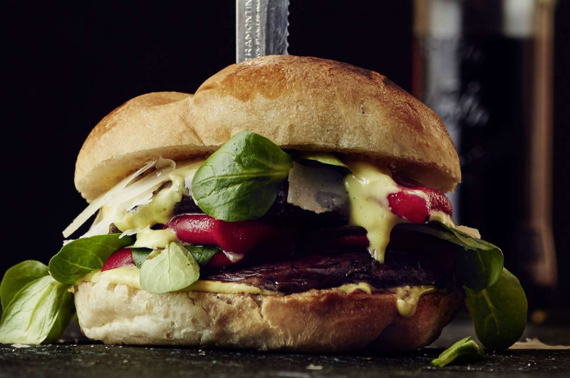 Burger aux portobellos