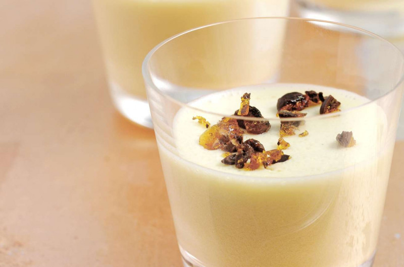 Mousse blanche à l'arôme de café
