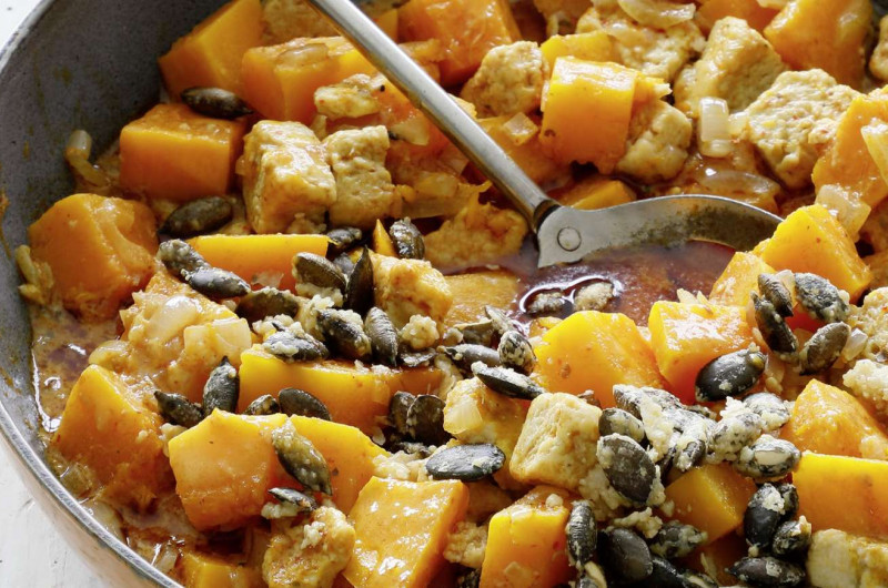 Curry de quorn et courge