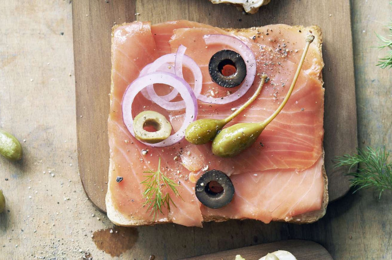 Canapé au saumon