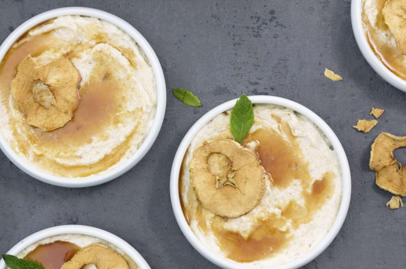 Crème aux pommes caramélisées