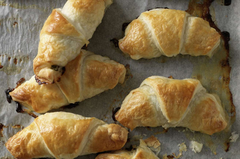 Croissants au jambon