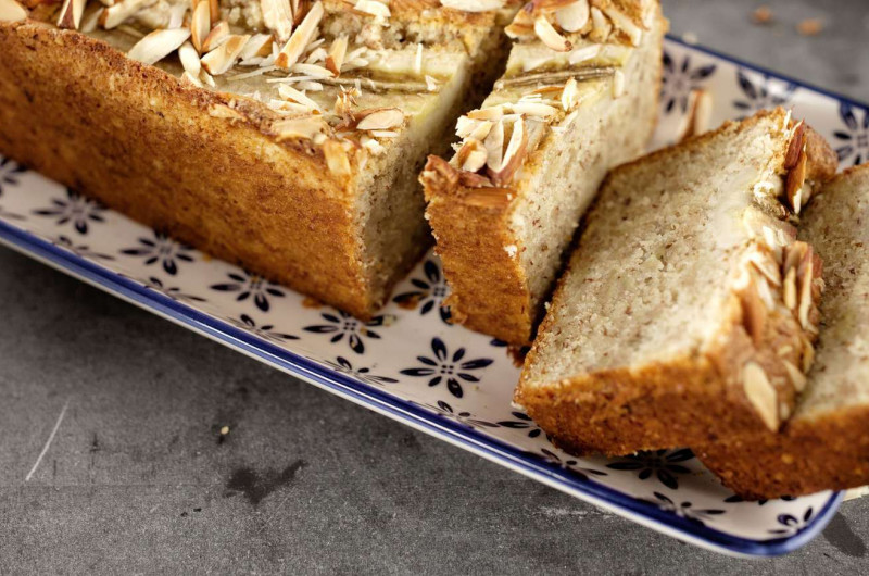 Cake aux bananes et aux amandes