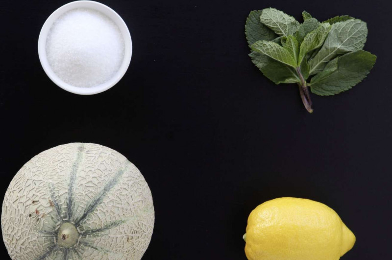 Potage glacé au melon