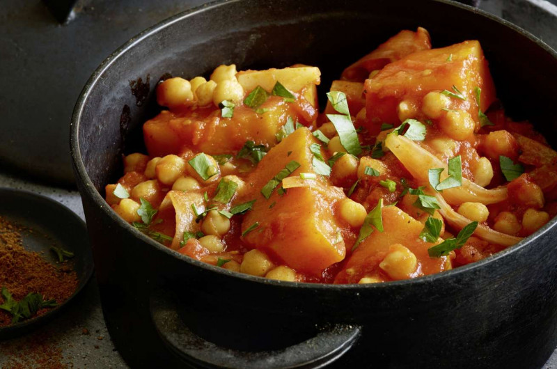 Potée de pois chiches à la courge