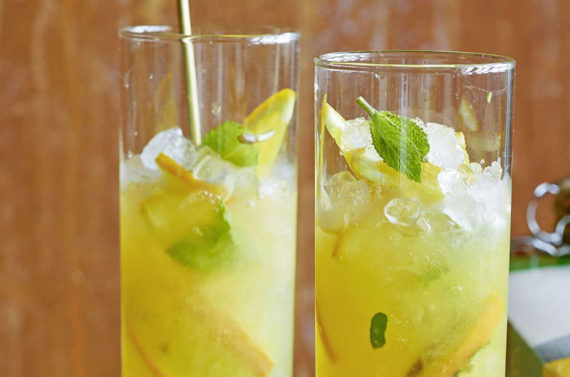 Cidre avec glaçons