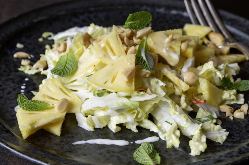 Salade de chou chinois à l'ananas