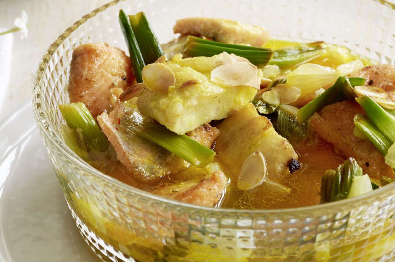 Blanquette de poisson au safran