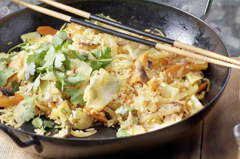 Riz sauté aux légumes