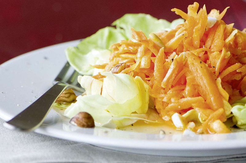Salade de carottes aux noix