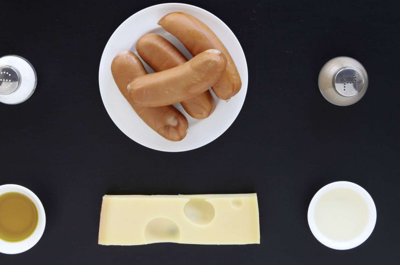 Salade de saucisse et fromage
