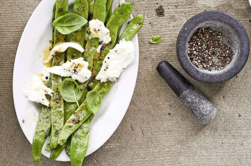 Salade de haricots grillés
