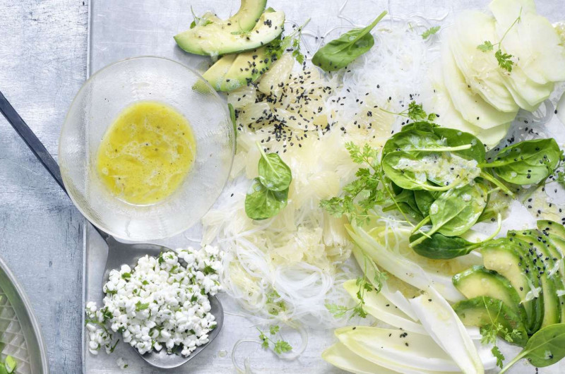 Salade d’endives avec cottage cheese