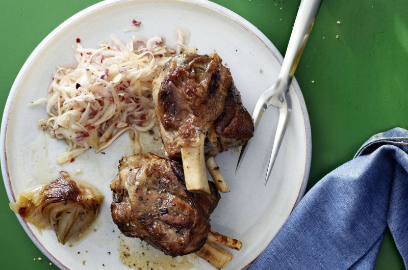 Jarrets de porc rôtis