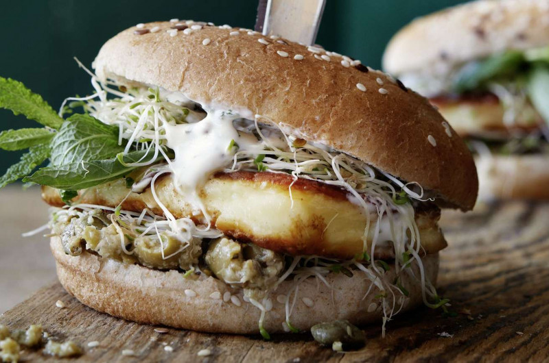 Hamburger au halloumi