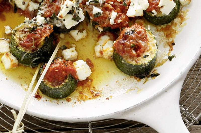 Courgettes gratinées au fromage
