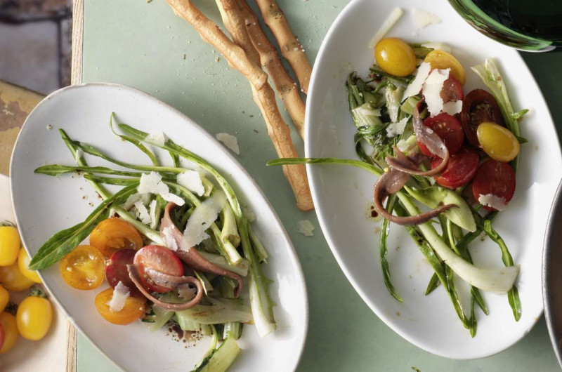 Salade de catalonia aux anchois