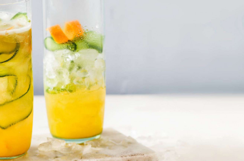 Mocktail au maté et à l'orange