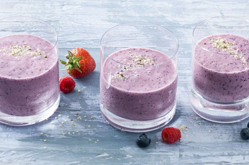 Frappé protéiné aux petits fruits