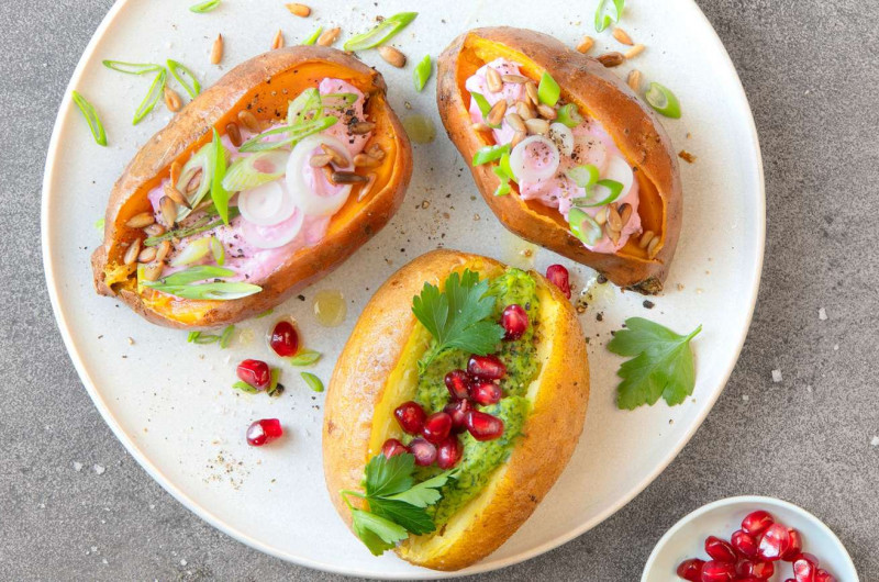 Baked potatoes