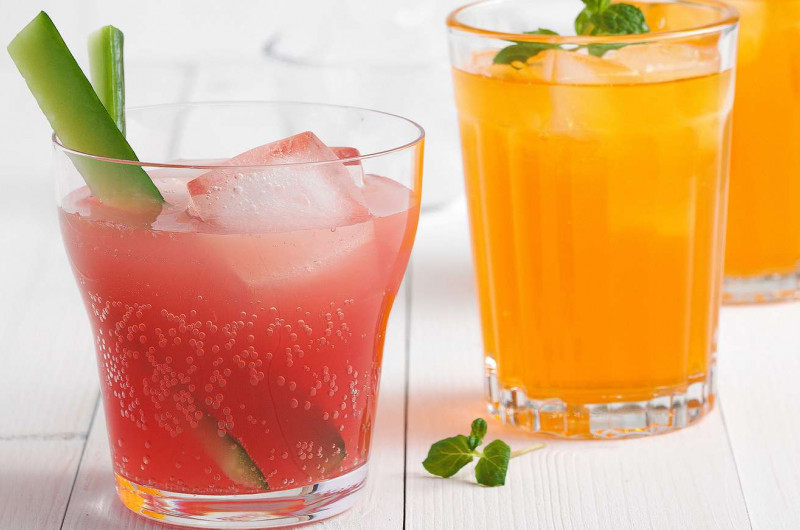 Lemon Soda à la grenade et Crodino à l'orange