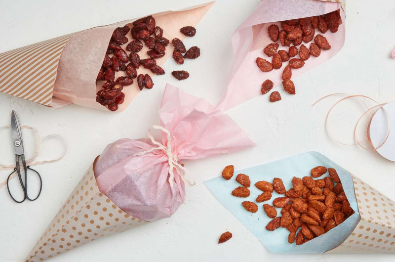 Variation d'amandes grillées