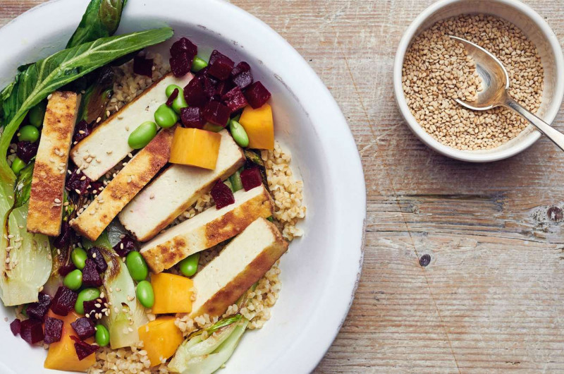 Bowl de boulgour au tofu