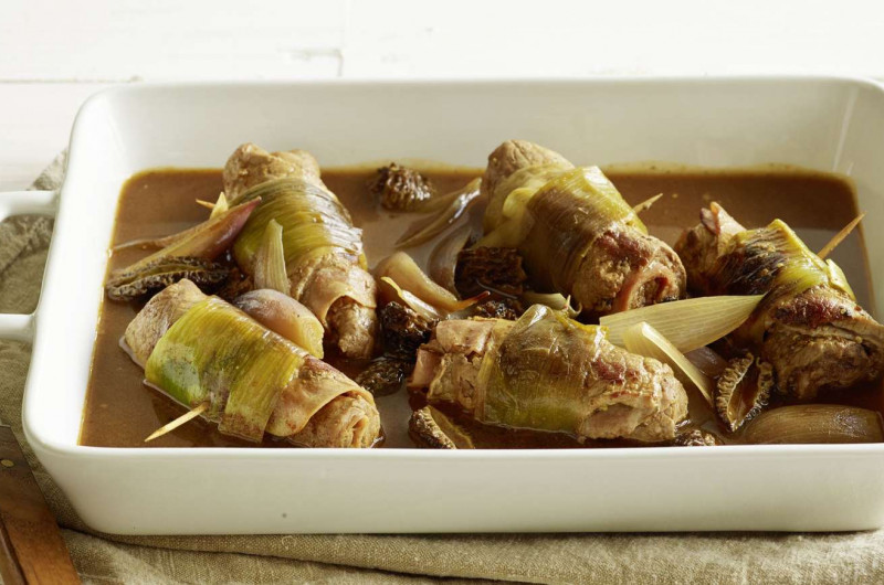 Paupiettes au jus de morilles