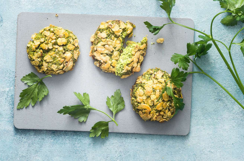 Galettes de chou-fleur aux corn-flakes