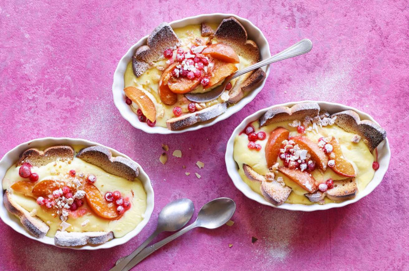 Gratin à l'abricot