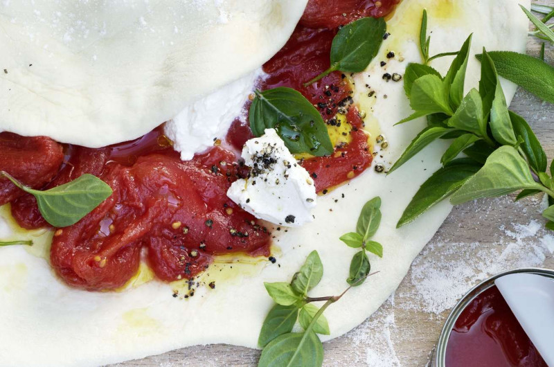 Pizza calzone au gril
