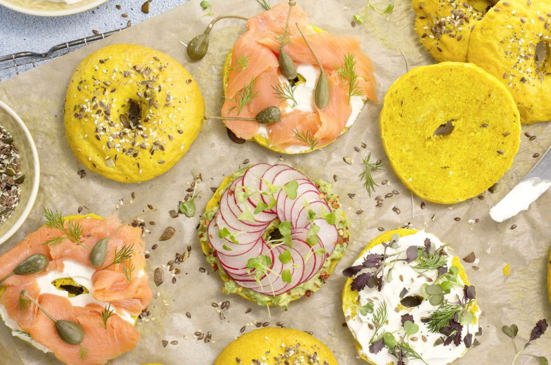 Bagels au curcuma