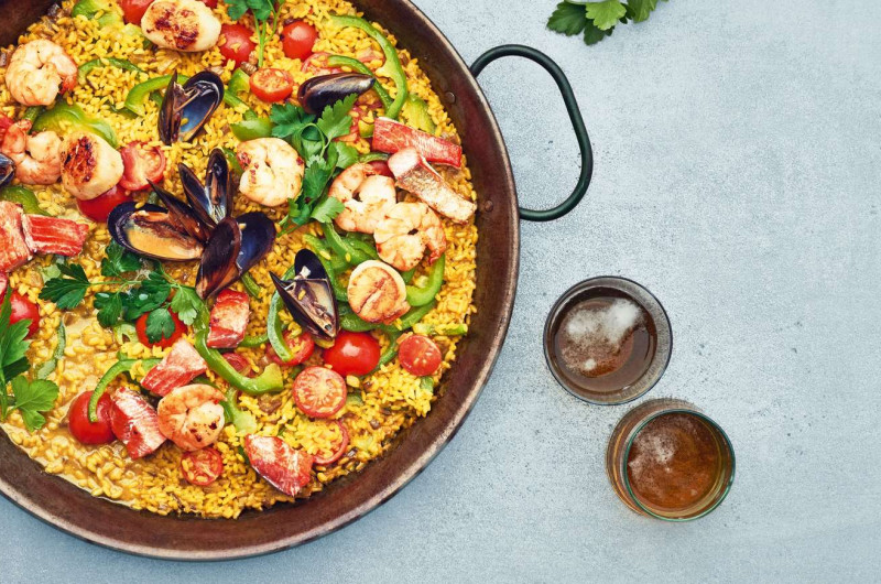 Paella sur le gril
