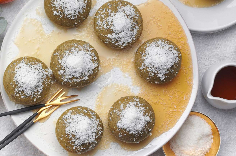 Pancakes au matcha