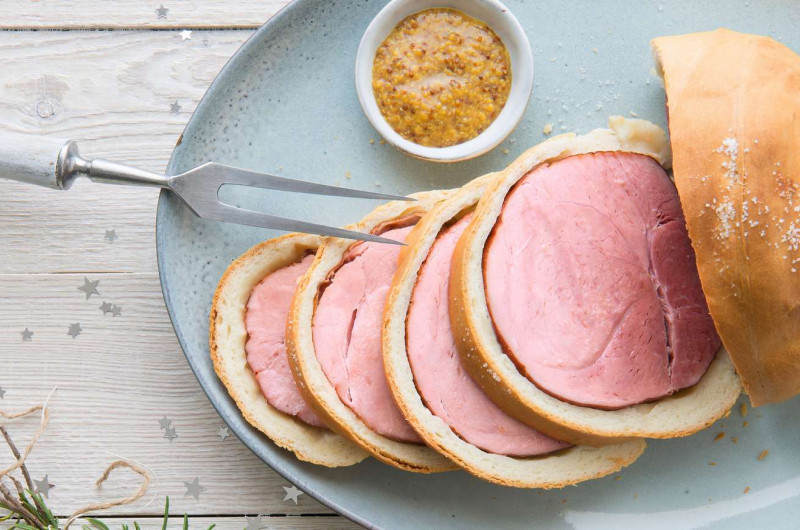 Jambon en croûte aux coings