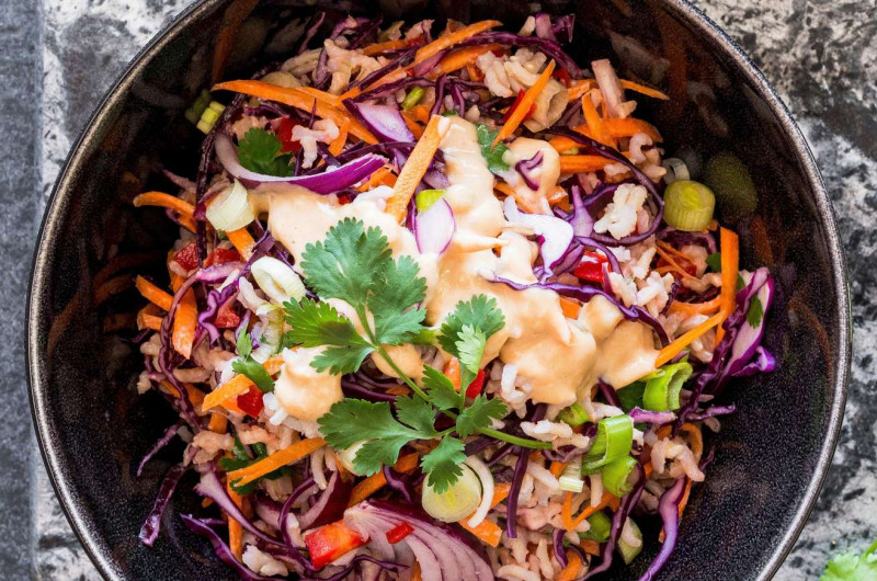 Salade de riz thaïe