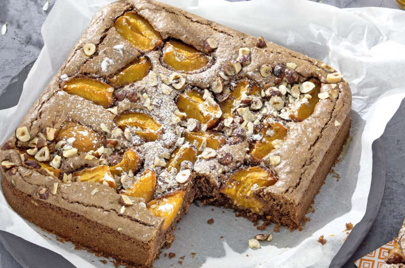Gâteau au chocolat et aux abricots