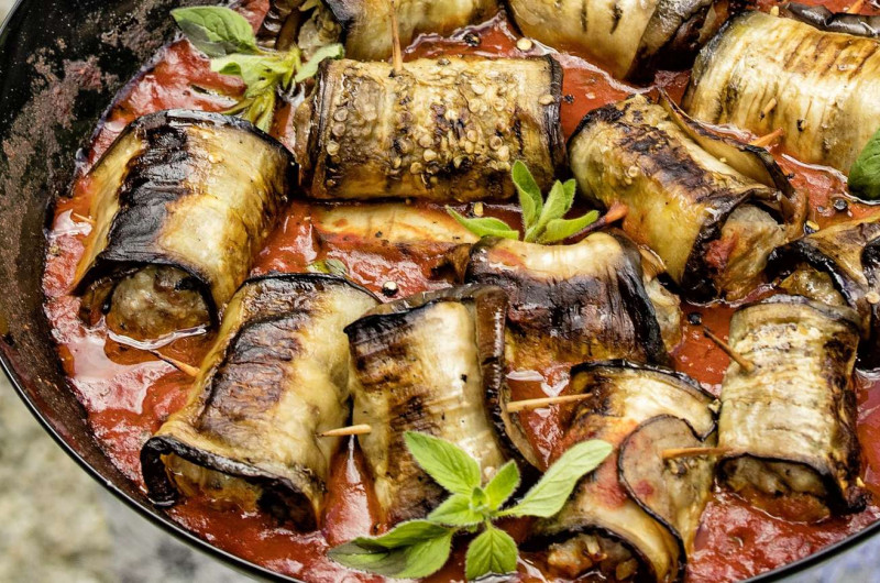 Involtini d'aubergines