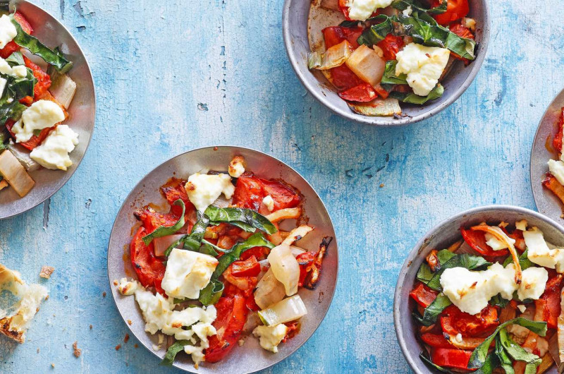Légumes grillés avec émiettée de feta
