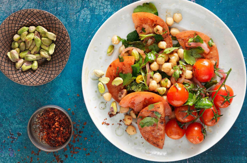 Salade de tomates grillées