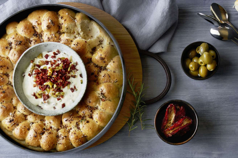 Couronne de pain à la poêle