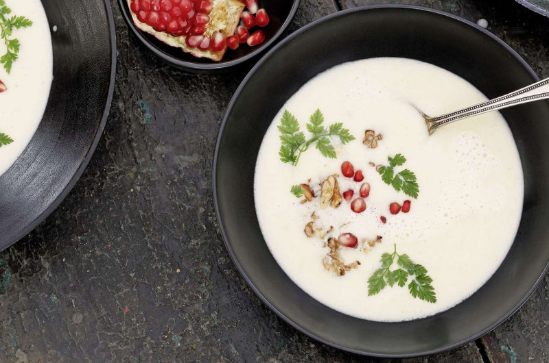 Velouté de panais avec grenade
