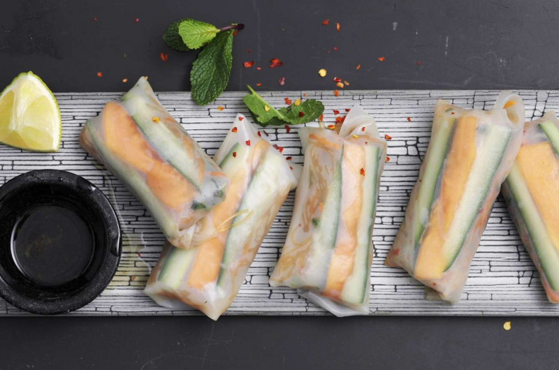 Rouleaux d'été végétariens