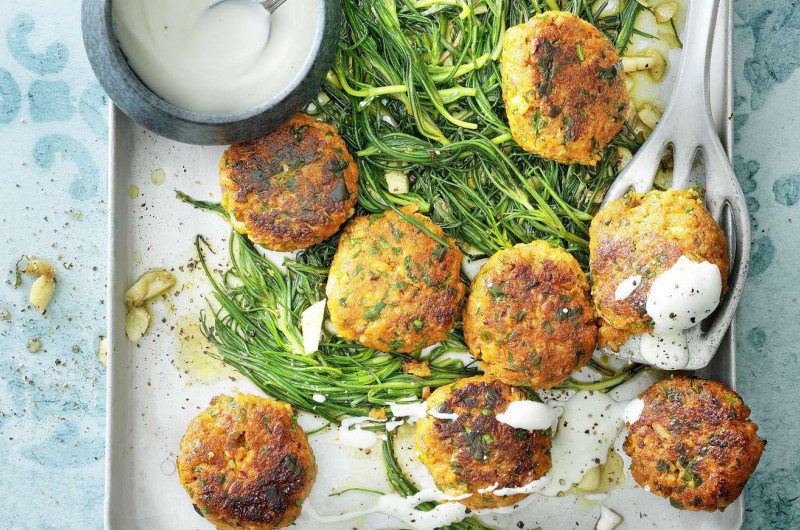 Galettes de poisson tandoori sur barba di frate