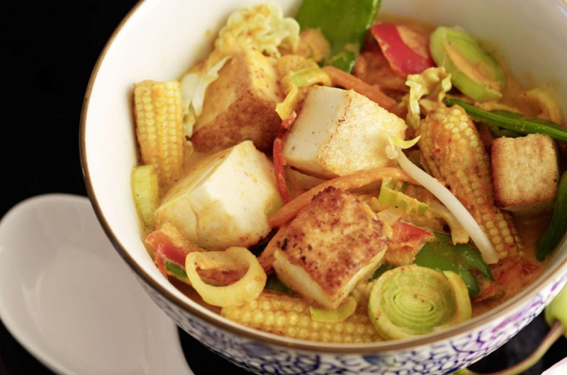 Curry rouge au tofu