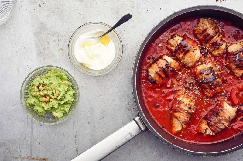 Enchiladas de poulet