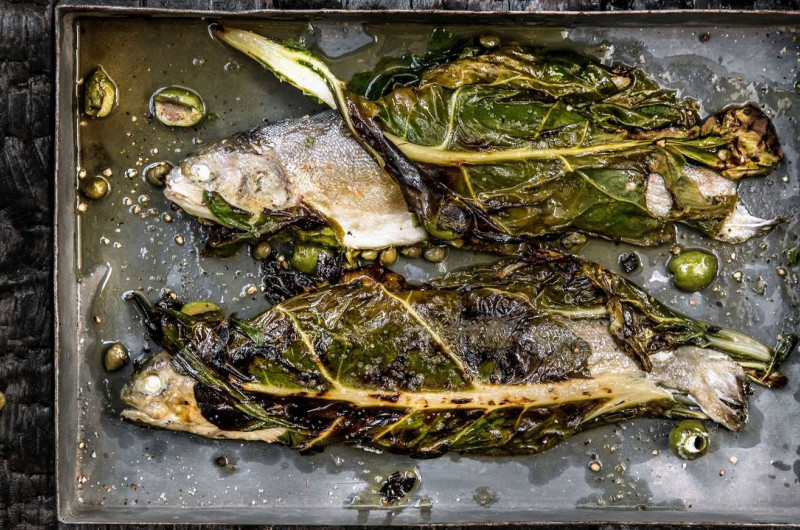 Truite au whisky sur la braise